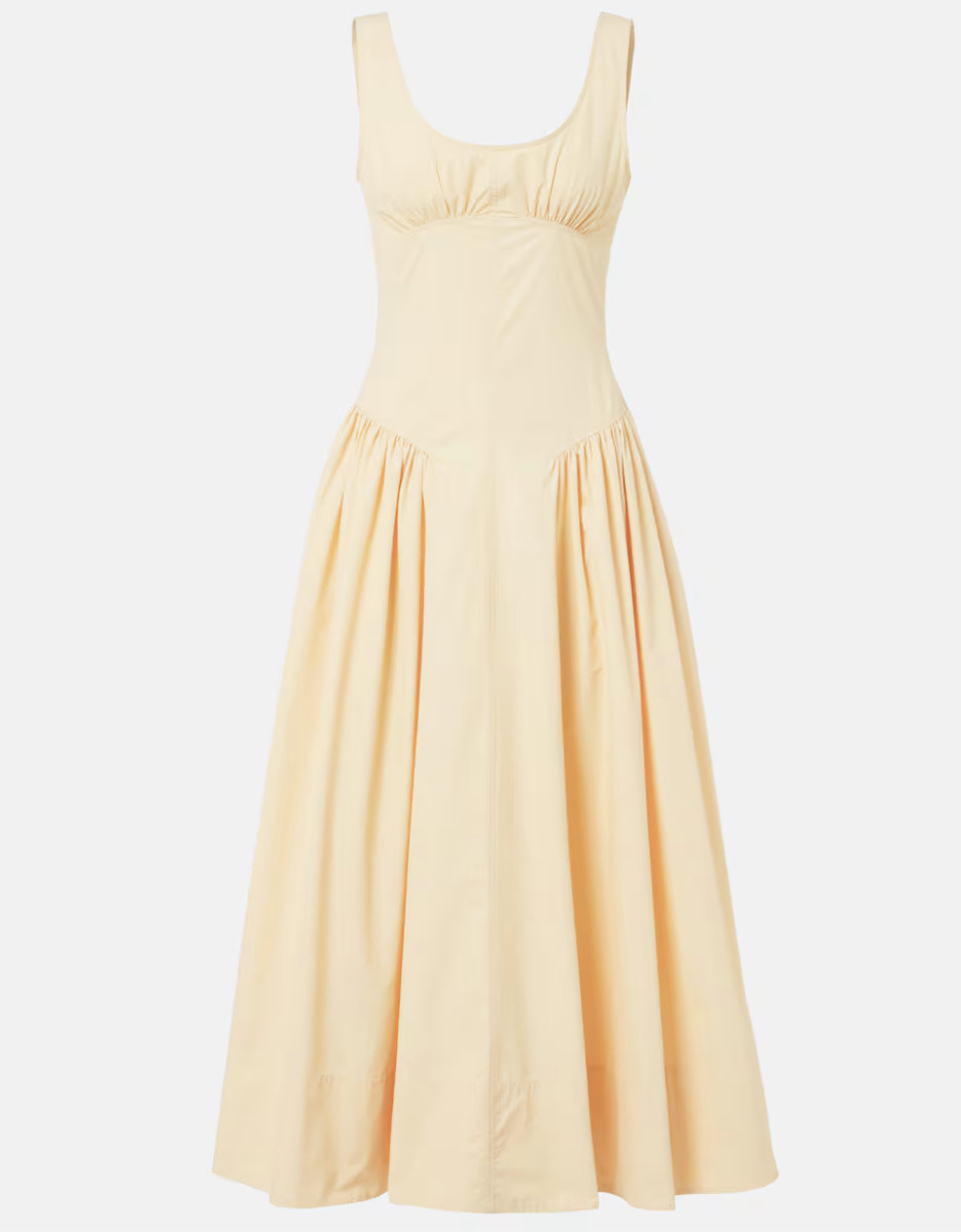 Платье на низкой талии тренд 